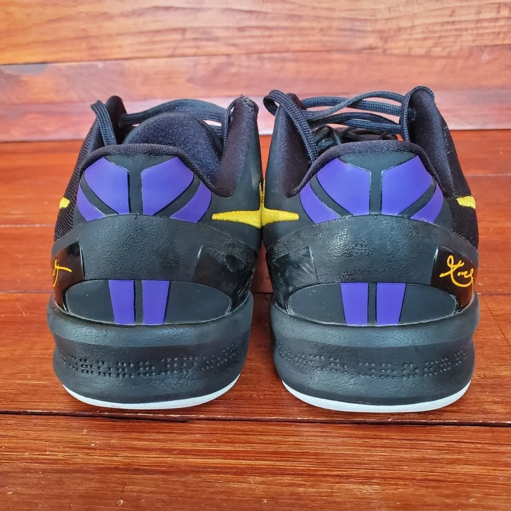 Nike‎ Kobe 8 Protro Basketball Shoes Kids 4.5Y Black Lakers Away FN0266-002